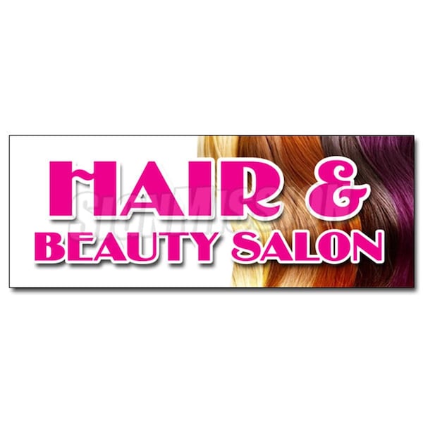 Amistad 48 in. Hair & Beauty Salon Decal Sticker - Manicure Hairdresser Stylist Walk-In AM3937031 - main